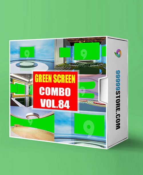 Virtual Set Green Screen 4K - COMBO VOL 84