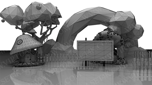 Virtual Studio Sets C4D - COMBO STUDY 4K - VOL 21 C4D-Fox 99999Store