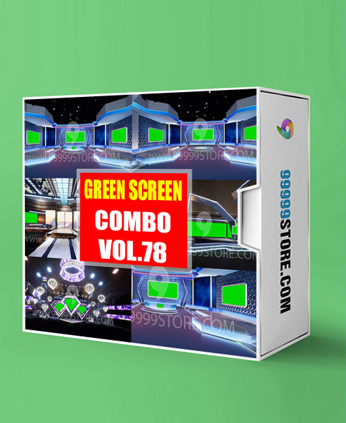 Virtual Set Green Screen 4K - COMBO VOL 78