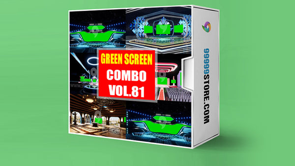 Virtual Set Green Screen 4K - COMBO VOL 81