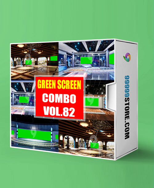 Virtual Set Green Screen 4K - COMBO VOL 82