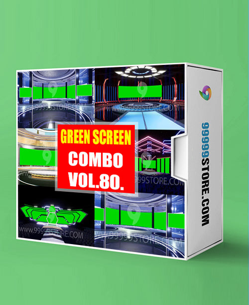 Virtual Set Green Screen 4K - COMBO VOL 80