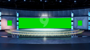 Virtual Set Green Screen 4K - News 140