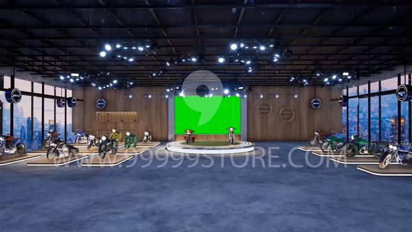 Virtual Set Green Screen 4K - Stage 120