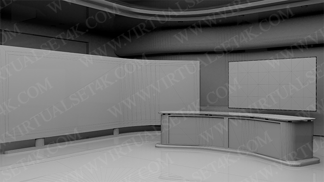 Virtual Studio Sets C4D - COMBO MIX 4K - VOL.17 C4D-Fox 99999Store