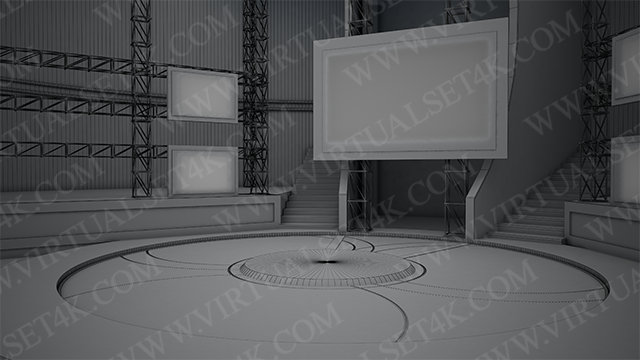 Virtual Studio Sets 3DSMAX - COMBO TALK 4K - VOL.05 3DS MAX 99999Store