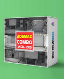 Virtual Studio Sets 3DSMAX - COMBO TALK 4K - VOL.05 3DS MAX 99999Store
