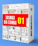 Virtual Studio Sets 3DSMAX - SUPER COMBO 4K - VOL.01 3DS MAX 99999Store