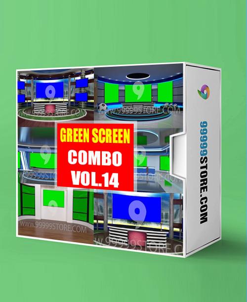 Virtual Studio Sets Virtual Set Green Screen 4K - COMBO VOL 14 GREEN SCREEN 99999Store