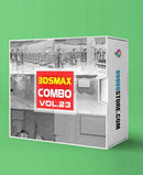 Virtual Studio Sets C4D - COMBO GYM 4k - VOL 23 C4D-Fox 99999Store