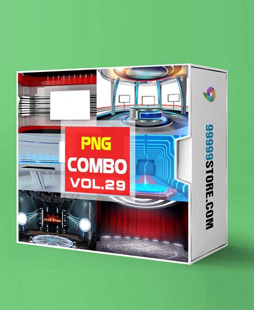 Virtual Studio Sets PNG - COMBO MIX - VOL 29 PNG-partner 99999Store