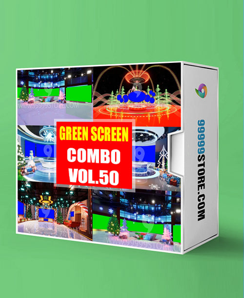 Virtual Set Green Screen 4K - COMBO VOL 50