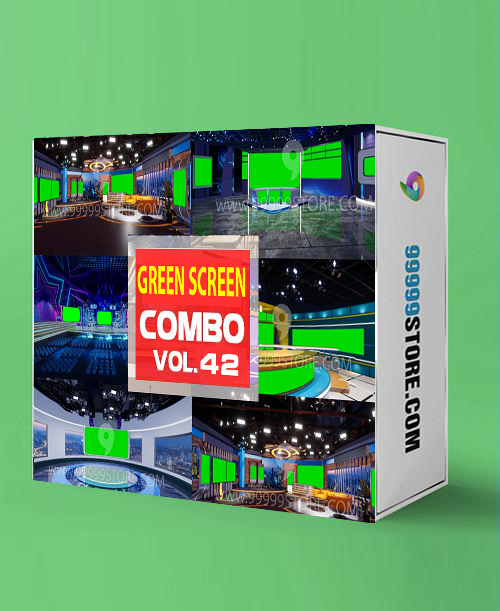 Virtual Set Green Screen 4K - COMBO VOL 42