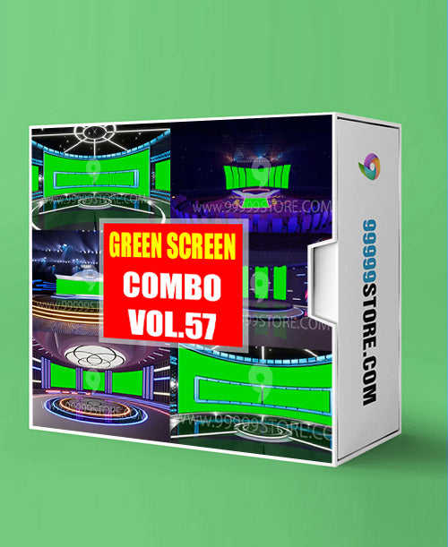 Virtual Set Green Screen 4K - COMBO VOL 57