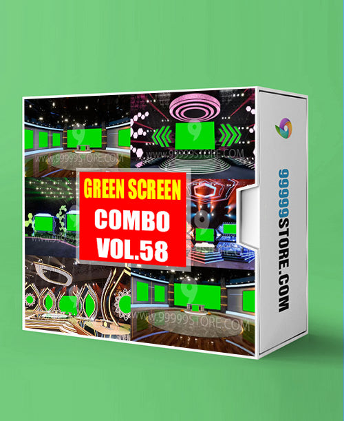 Virtual Set Green Screen 4K - COMBO VOL 58