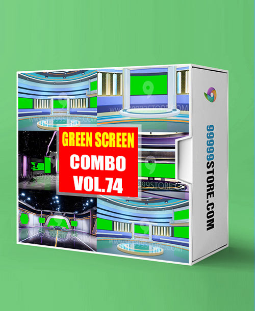 Virtual Set Green Screen 4K - COMBO VOL 74