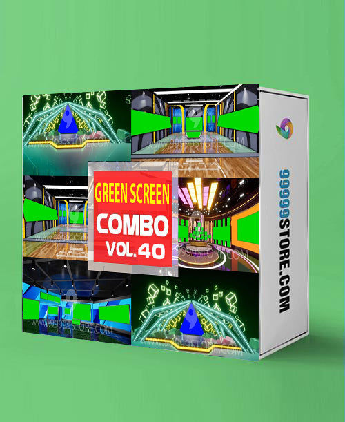 Virtual Set Green Screen 4K - COMBO VOL 40
