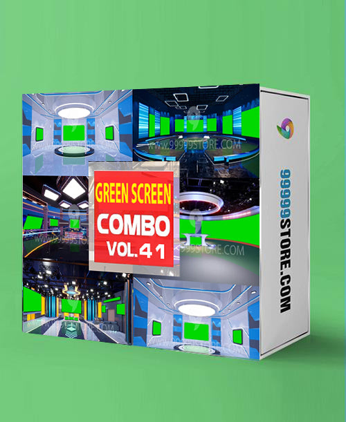 Virtual Set Green Screen 4K - COMBO VOL 41