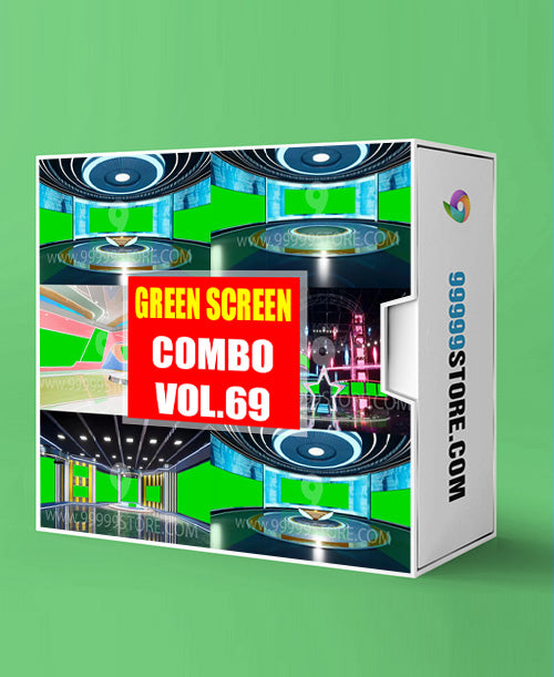 Virtual Set Green Screen 4K - COMBO VOL 69