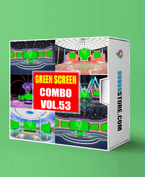 Virtual Set Green Screen 4K - COMBO VOL 53