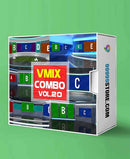 Virtual Studio Sets VMIX - COMBO TALK 4K - VOL 20 vMix-Fox 99999Store