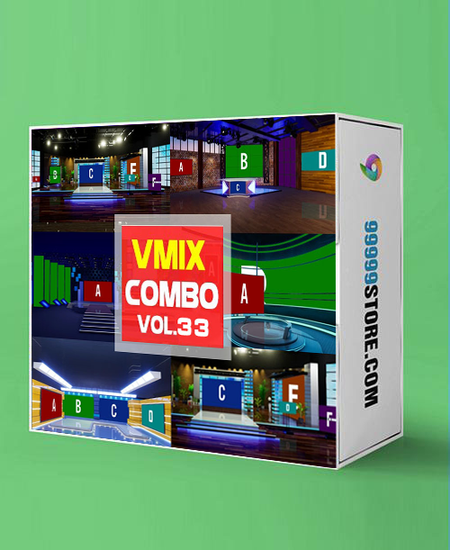 Virtual Studio Sets VMIX - COMBO MIX - VOL 33 vmix-partner 99999Store