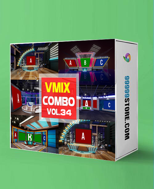Virtual Studio Sets VMIX - COMBO MIX - VOL 34 vmix-partner 99999Store