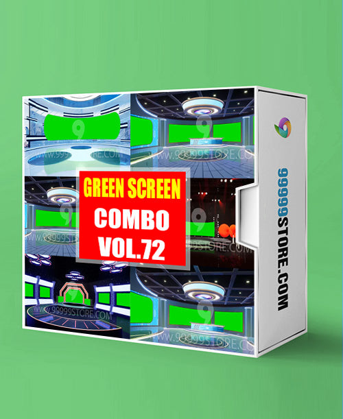 Virtual Set Green Screen 4K - COMBO VOL 72