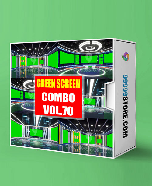 Virtual Set Green Screen 4K - COMBO VOL 70