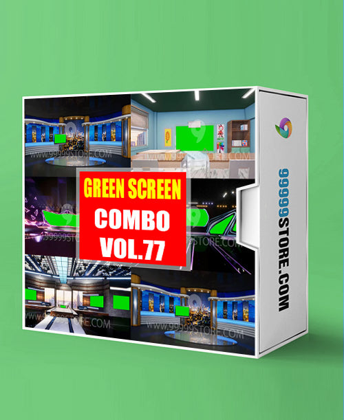 Virtual Set Green Screen 4K - COMBO VOL 77