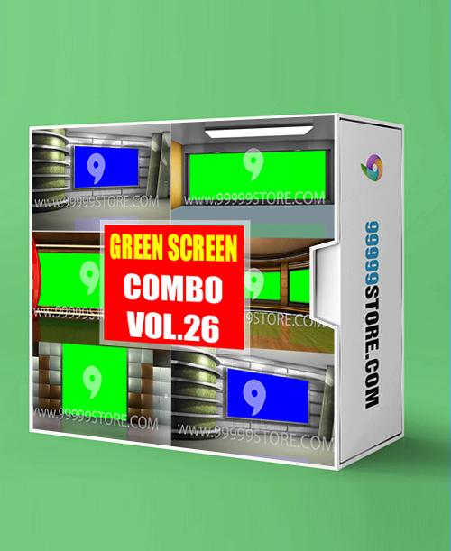 Virtual Studio Sets Virtual Set Green Screen 4K - COMBO VOL 26 GREEN SCREEN 99999Store