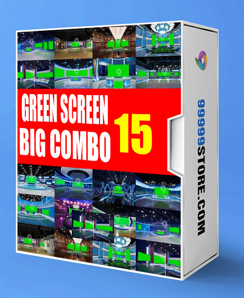 Virtual Set Green Screen 4K - SUPER COMBO 4K - VOL 15