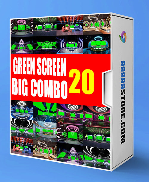 Virtual Set Green Screen 4K - SUPER COMBO 4K - VOL 20