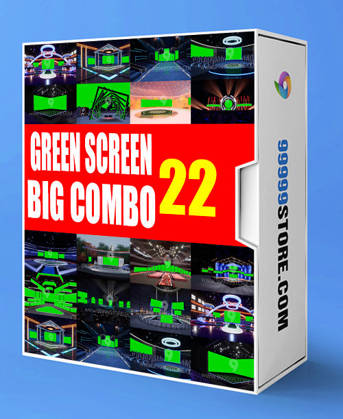 Virtual Set Green Screen 4K - SUPER COMBO 4K - VOL 22