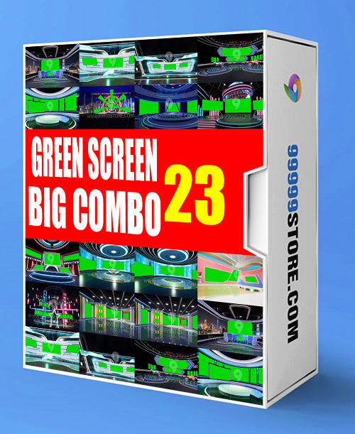 Virtual Set Green Screen 4K - SUPER COMBO 4K - VOL 23
