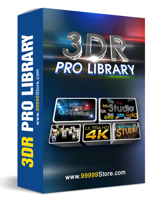 Blufftitler Blufftitler Pack: 3DR Pro Library Blufftitler 99999Store