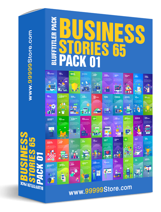 Blufftitler Blufftitler Pack - Business Stories Pack - Pack 01 Blufftitler 99999Store