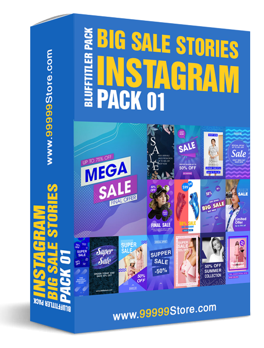 Blufftitler Blufftitler Pack - Big Sale Instagram Stories - Pack 01 Blufftitler 99999Store