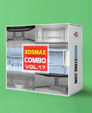Virtual Studio Sets C4D - COMBO MIX 4K - VOL.17 C4D-Fox 99999Store