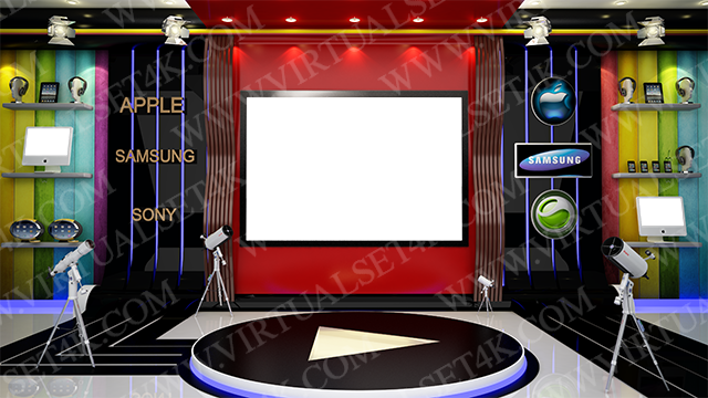 Virtual Studio Sets PNG -4K TALK 03 PNG 99999Store