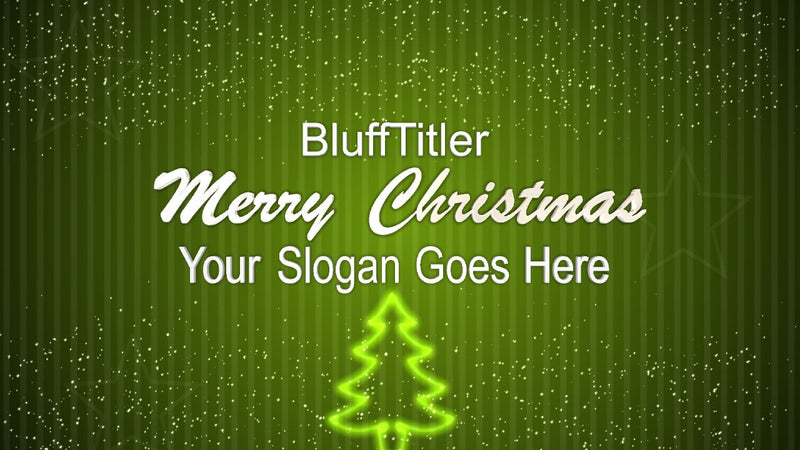 Blufftitler CM528 - Merry Christmas Blufftitler 99999Store