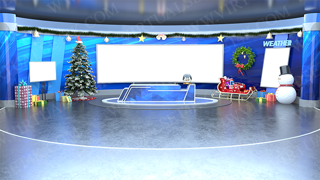 Virtual Studio Sets PNG - 4K Christmas 03 PNG-Fox 99999Store