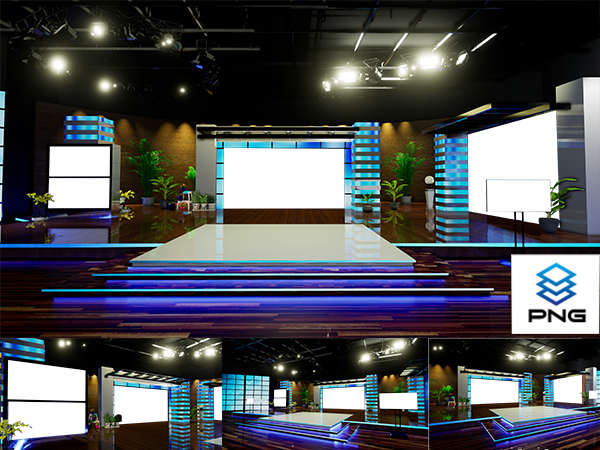 Virtual Studio Sets PNG - 4K Talk 33 PNG-partner 99999Store