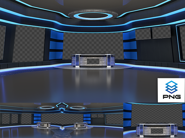 Virtual Studio Sets PNG - 4K News 46 PNG-Fox 99999Store
