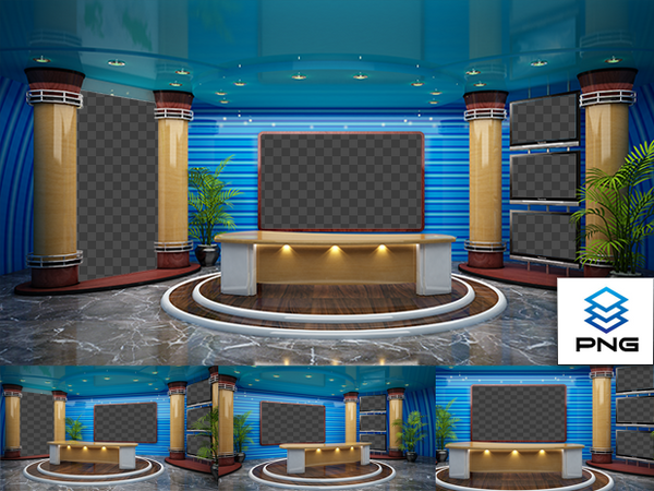 Virtual Studio Sets PNG - 4K NEWS 38 PNG 99999Store