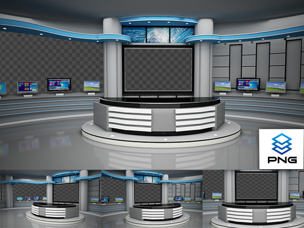 Virtual Studio Sets PNG - 4K NEWS 22 PNG 99999Store