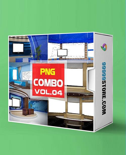 Virtual Studio Sets PNG - COMBO NEWS 4K - VOL.04 PNG 99999Store