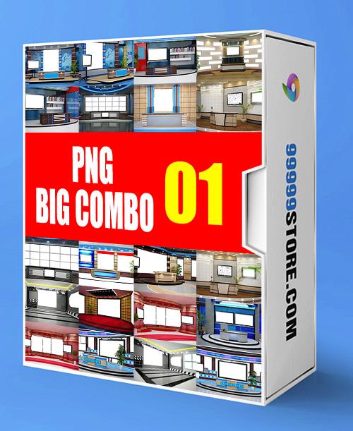 Virtual Studio Sets PNG - SUPER COMBO 4K - VOL.01 PNG 99999Store