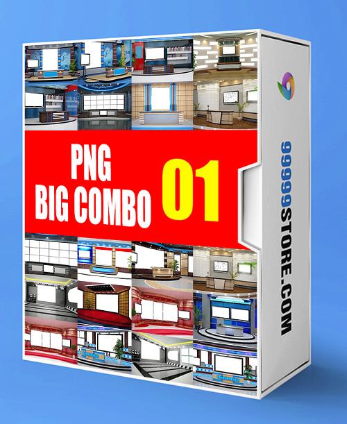 Virtual Studio Sets PNG - SUPER COMBO 4K - VOL.01 PNG 99999Store