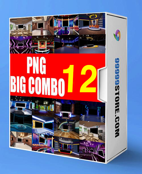 Virtual Studio Sets PNG - SUPER COMBO 4K - VOL.12 PNG-partner 99999Store